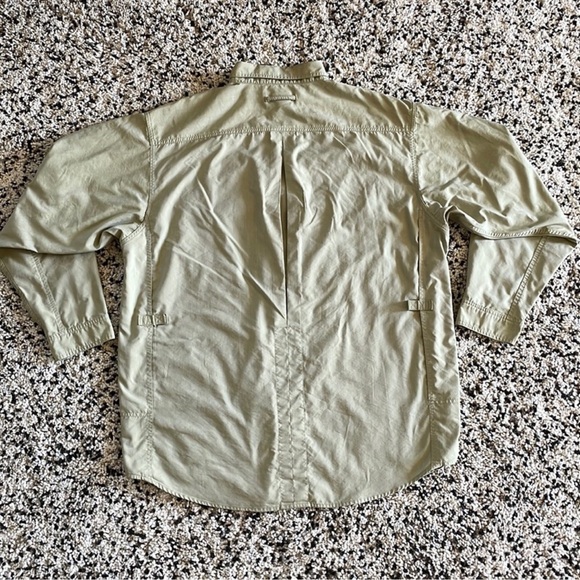 Ex Officio Adventure Shirt Vented Long Sleeve Khaki Fishing Outdoor Shirt XXL - Picture 15 of 15